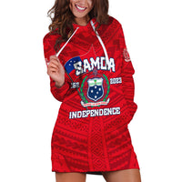Samoa Independence Hoodie Dress 2023 Red Style LT6 - Wonder Print Shop