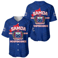 Samoa Independence Baseball Jersey 2023 Blue Style LT6 - Wonder Print Shop