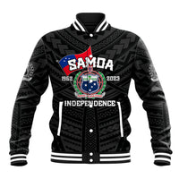 Samoa Independence Baseball Jacket 2023 Black Style LT6 - Wonder Print Shop
