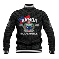 Samoa Independence Baseball Jacket 2023 Black Style LT6 - Wonder Print Shop
