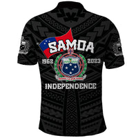 Samoa Independence Polo Shirt 2023 Black Style LT6 - Wonder Print Shop