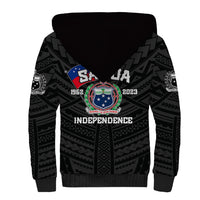 Samoa Independence Sherpa Hoodie 2023 Black Style LT6 - Wonder Print Shop