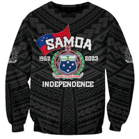 Samoa Independence Sweatshirt 2023 Black Style LT6 - Wonder Print Shop