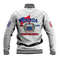 Samoa Independence Baseball Jacket 2023 White Style LT6 - Wonder Print Shop