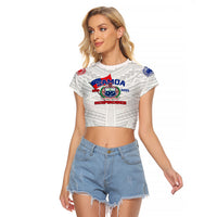 Samoa Independence Raglan Cropped T Shirt 2023 White Style LT6 - Wonder Print Shop