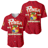 Tonga Independence Baseball Jersey 2023 Red Style LT6 - Wonder Print Shop