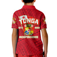 Tonga Independence Polo Shirt for Kid 2023 Red Style LT6 - Wonder Print Shop
