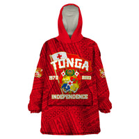Tonga Independence Wearable Blanket Hoodie 2023 Red Style LT6 - Wonder Print Shop