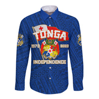 Tonga Independence Long Sleeve Button Shirt 2023 Blue Style LT6 - Wonder Print Shop