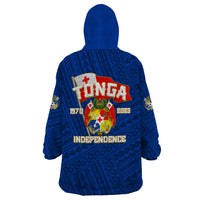 Tonga Independence Wearable Blanket Hoodie 2023 Blue Style LT6 - Wonder Print Shop