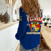Tonga Independence Women Casual Shirt 2023 Blue Style LT6 - Wonder Print Shop