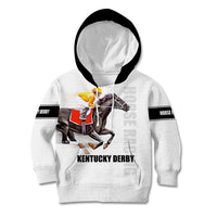 Kentucky Horse Racing Kid Hoodie Sporty Style White LT6 - Wonder Print Shop