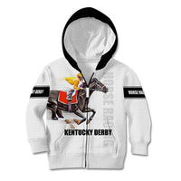 Kentucky Horse Racing Kid Hoodie Sporty Style White LT6 - Wonder Print Shop