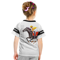 Kentucky Horse Racing Kid T Shirt Sporty Style White LT6 - Wonder Print Shop
