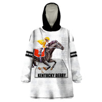 Kentucky Horse Racing Wearable Blanket Hoodie Sporty Style White LT6 - Wonder Print Shop
