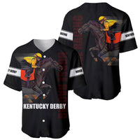 Kentucky Horse Racing Baseball Jersey Sporty Style Black LT6 - Wonder Print Shop