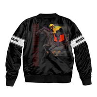 Kentucky Horse Racing Bomber Jacket Sporty Style Black LT6 - Wonder Print Shop