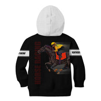 Kentucky Horse Racing Kid Hoodie Sporty Style Black LT6 - Wonder Print Shop