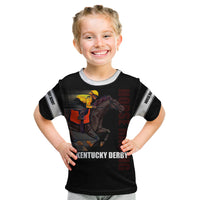 Kentucky Horse Racing Kid T Shirt Sporty Style Black LT6 - Wonder Print Shop
