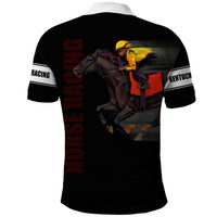 Kentucky Horse Racing Polo Shirt Sporty Style Black LT6 - Wonder Print Shop