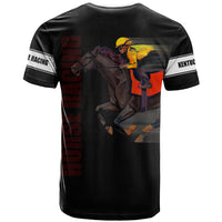 Kentucky Horse Racing T Shirt Sporty Style Black LT6 - Wonder Print Shop