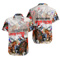 Horse Racing Hawaiian Shirt Art Style LT6 - Wonder Print Shop