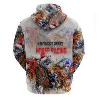 Horse Racing Hoodie Art Style LT6 - Wonder Print Shop
