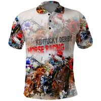 Horse Racing Polo Shirt Art Style LT6 - Wonder Print Shop