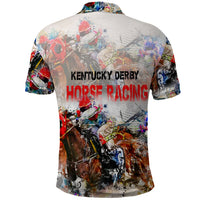 Horse Racing Polo Shirt Art Style LT6 - Wonder Print Shop