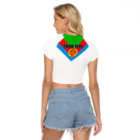 Eritrea Day Raglan Cropped T Shirt Simple LT6 - Wonder Print Shop