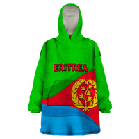 Eritrea Day Wearable Blanket Hoodie Simple Flag LT6 - Wonder Print Shop