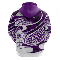 Polynesian Tribal Hoodie Purple LT6 - Wonder Print Shop