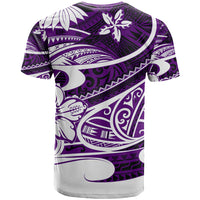 Polynesian Tribal T Shirt Purple LT6 - Wonder Print Shop