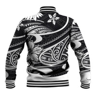 Polynesian Tribal Baseball Jacket Black LT6 - Wonder Print Shop