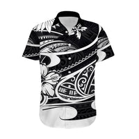 Polynesian Tribal Hawaiian Shirt Black LT6 - Wonder Print Shop