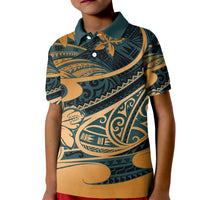 Polynesian Tribal Polo Shirt for Kid LT6 - Wonder Print Shop