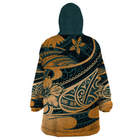 Polynesian Tribal Wearable Blanket Hoodie LT6 - Wonder Print Shop
