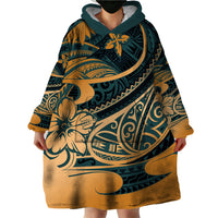 Polynesian Tribal Wearable Blanket Hoodie LT6 - Wonder Print Shop