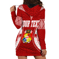 Personalised Tonga Independence Day Hoodie Dress Kupesi Pattern Mix Style - Wonder Print Shop