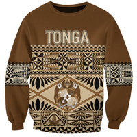 Personalised Tonga Independence Day Sweatshirt Ngatu Tapa Style - Wonder Print Shop