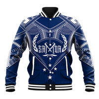Personalised Samoa Independence Day Baseball Jacket Chest Tattoo Symbolic Style LT7 - Wonder Print Shop