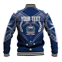 Personalised Samoa Independence Day Baseball Jacket Chest Tattoo Symbolic Style LT7 - Wonder Print Shop