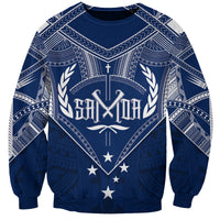 Personalised Samoa Independence Day Sweatshirt Chest Tattoo Symbolic Style - Wonder Print Shop