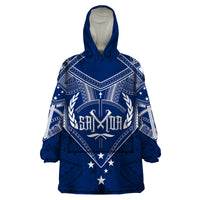 Personalised Samoa Independence Day Wearable Blanket Hoodie Chest Tattoo Symbolic Style - Wonder Print Shop