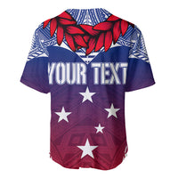 Personalised Samoa Independence Day Baseball Jersey Ula Fala Gradient Color LT7 - Wonder Print Shop