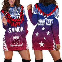 Personalised Samoa Independence Day Hoodie Dress Ula Fala Gradient Color - Wonder Print Shop