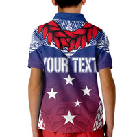 Custom Samoa Polo Shirt Independence Day for Kid Ula Fala Gradient Color - Wonder Print Shop