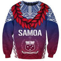 Personalised Samoa Independence Day Sweatshirt Ula Fala Gradient Color - Wonder Print Shop
