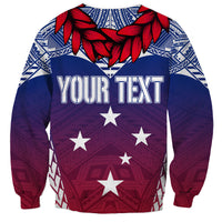 Personalised Samoa Independence Day Sweatshirt Ula Fala Gradient Color - Wonder Print Shop