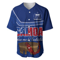 Personalised Samoa Independence Day Baseball Jersey Kava And Ula Fala - Sail With Faith LT7 - Wonder Print Shop